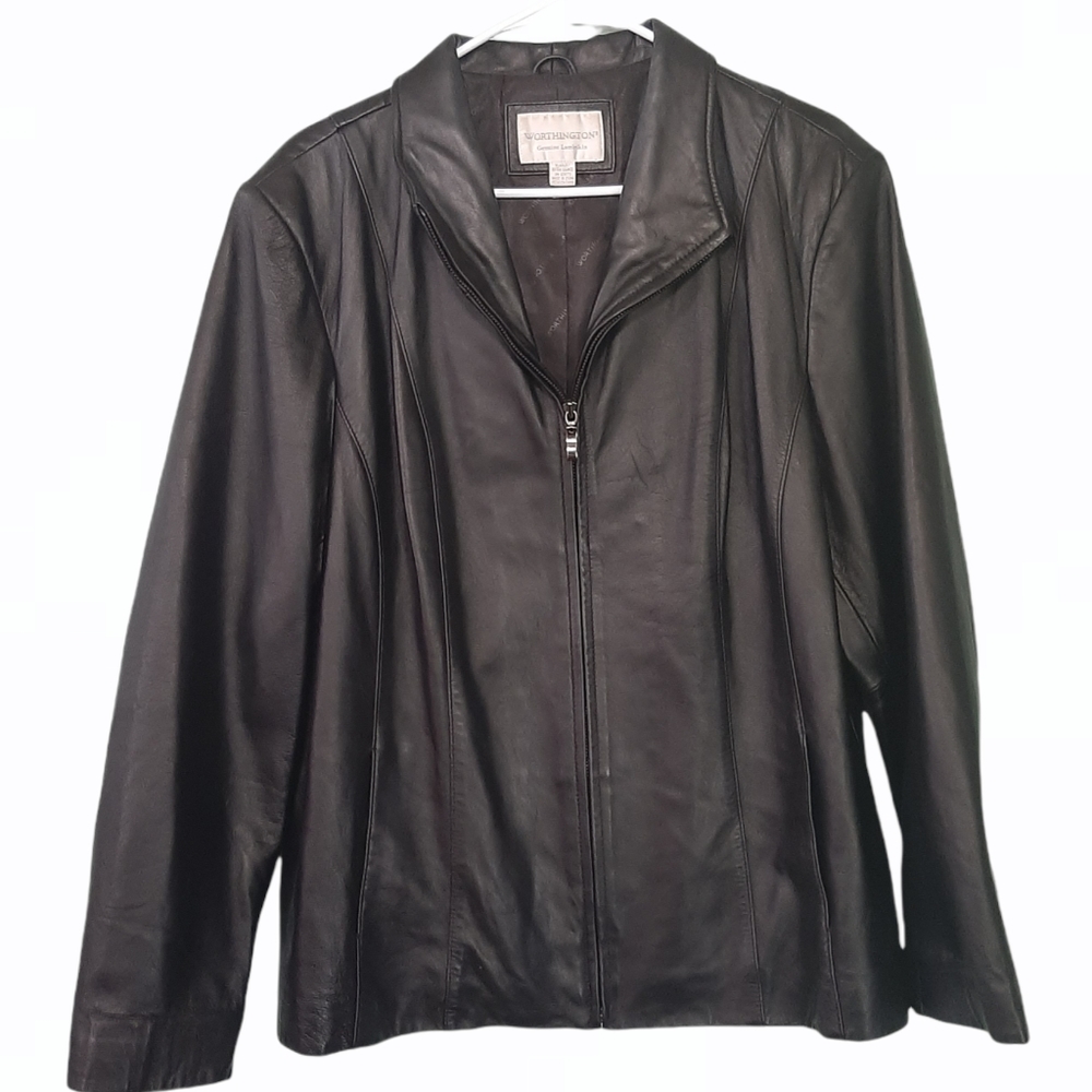 Worthington 100% genuine lambskin jacket